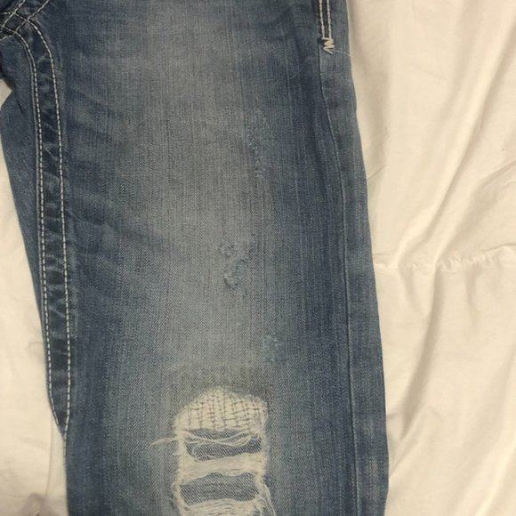 Buckle BKE Carter Destroyed Bootleg 28R Men's Jeans EUC - Picture 5 of 9